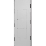 Eck-Serverschrank 19" 6U, 330mm, Glastür, grau