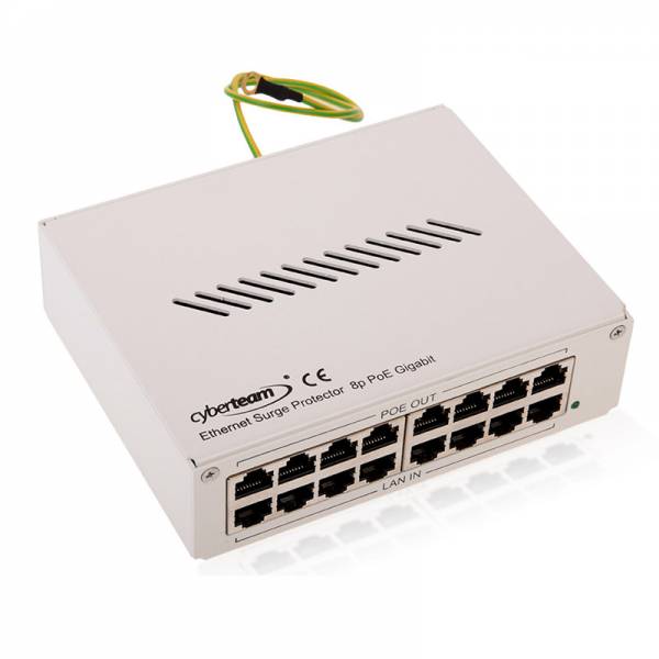 Ethernet Überspannungsschutz/Blitzschutz 8P PoE Desktop Gigabit